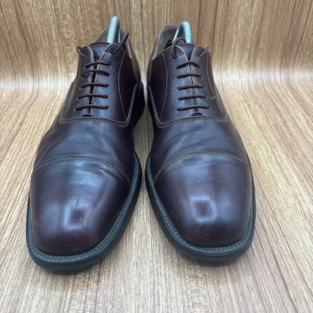 Santoni leather oxfords